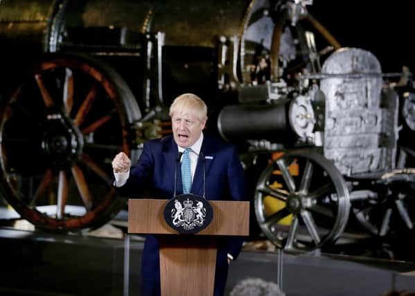 This is the speech in Manchester in July 2019 when Boris Johnson backed rail improvements between Leeds and Bradford days after becoming Prime Minister.