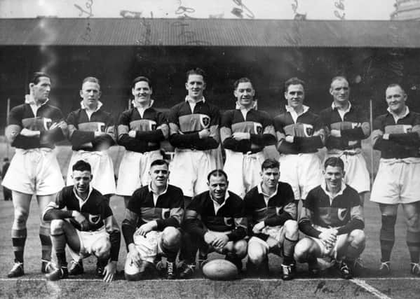 Uncapped: Len Marson, sixth from the left on back row.