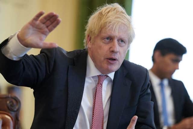 Prime Minister Boris Johnson praised the Barnsley farmers. Picture: PA.