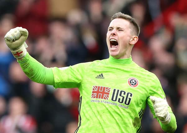 Dean Henderson is on loan at Sheffield United from Manchester United. Picture: Getty Images