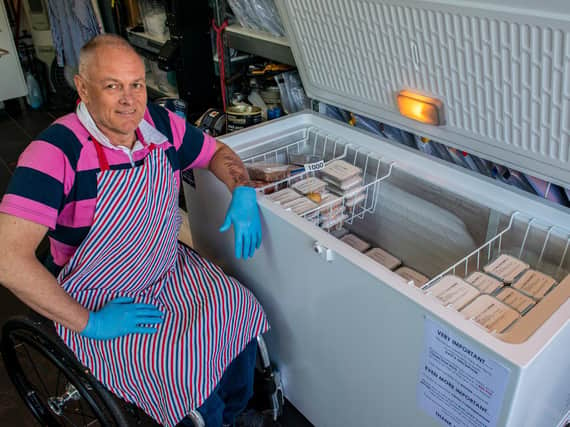 Paul Welch, who has been cooking hundreds of meals for older and vulnerable peopleduring the Covid-19 pandemic. Photo: Ernesto Rogata