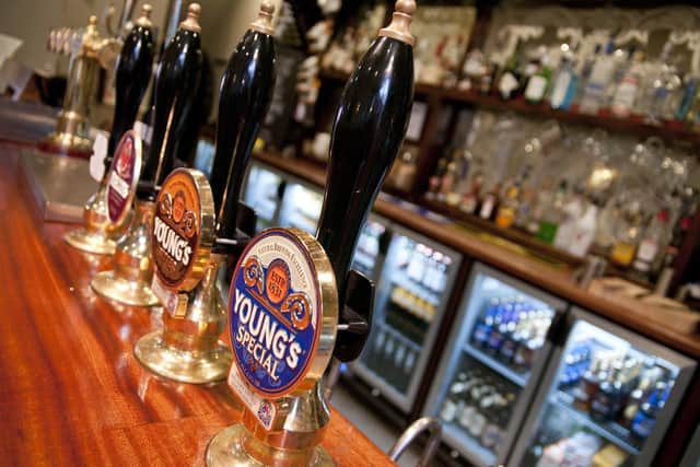 Pubs will have to comply with strict social distancing measures.