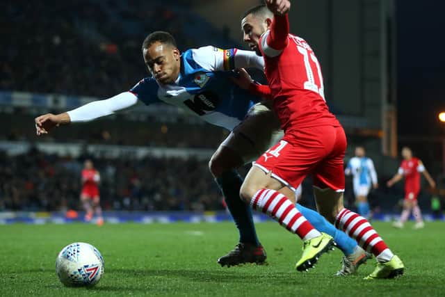 onor Chaplin was thrown on up front as a half-time substitute during Barnsley’s 3-2 defeat to Blackburn Rovers back in November. Picture: Getty Images