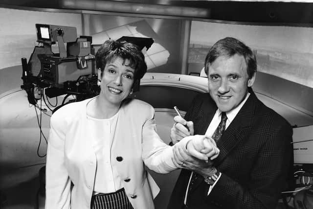 The famous Look North team of the late 80s and early 90s, Judith Stamper and Harry Gration.