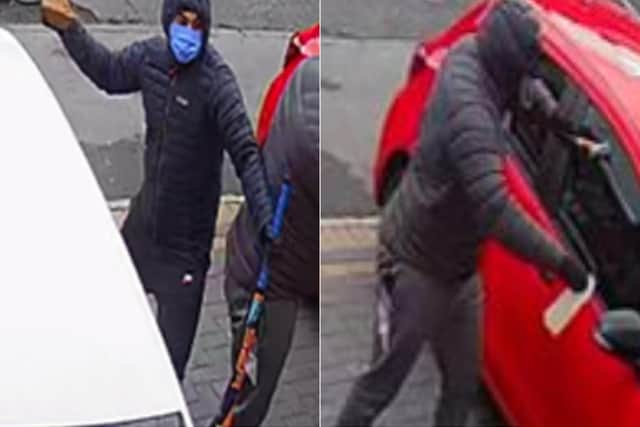 Two men police want to identify in connection with the incident. Photo: West Yorkshire Police