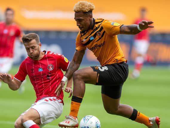Mallik Wilks in action for Hull City against Charlton Athletic. Picture: Bruce Rollinson