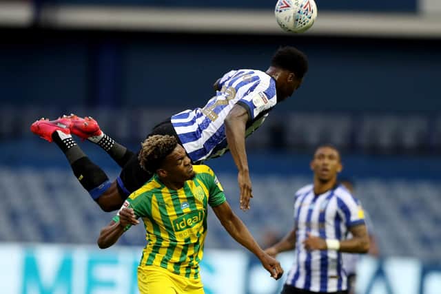 Moses Odubajo of Sheffield Wednesday challenges Grady Diangana of West Bromwich Albion (Picture: David Rogers/Getty Images)