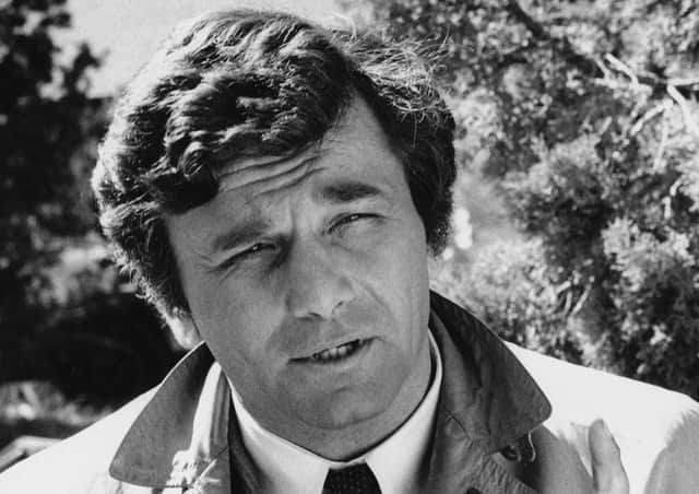 In this 1974 file photo originally released by NBC, Peter Falk is shown as homicide detective Lieutenant Columbo (AP Photo/NBC, file)
