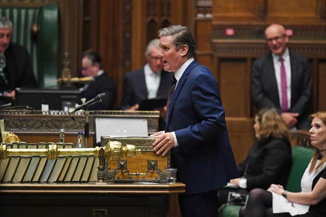 Labour leader Sir Keir Starmer at Prime Minister's Questions this week.