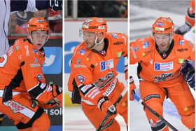 Kieran Brown, left, leaves Sheffield Steelers after three seasons, following Ben O'COnnor, right, out the the exit door. As expected, Robert Dowd is staying put. Pictures: Dean Woolley