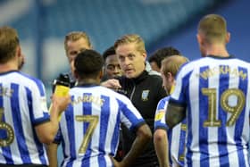 Owls Manager Garry Monk: Laying out plans against Baggies. Picture: Steve Ellis