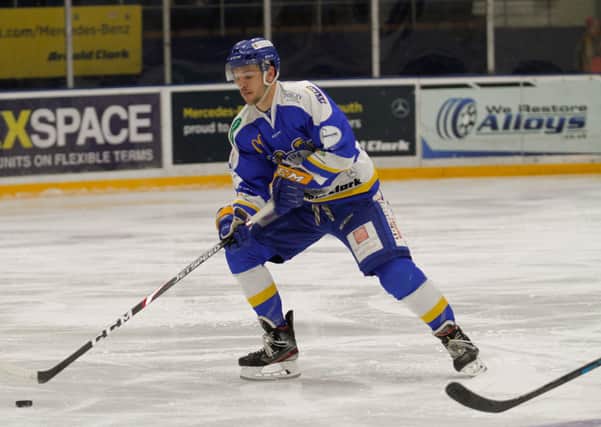 INCOMING: Sam Jones, pictured in action for Fife Flyers last season, will join Sheffield Steelers on a two-yar deal later this year. Picture courtesy of Jillian McFarlane/Flyers Images