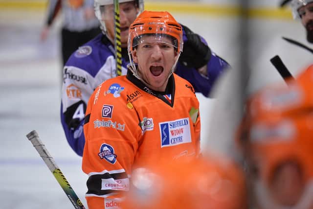 BACK FOR MORE: Top scorer Brendan Connolly has agreed to return for a second season at Sheffield Steelers. Picture courtesy of Dean Woolley.
