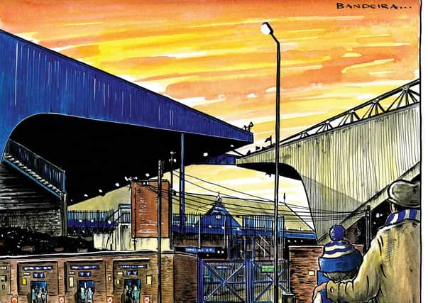 Hillsborough football stadium, home of Sheffield Wednesday (Illustration: Graeme Bandeira)