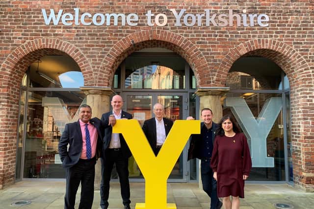 Paul Grace (second left) had joined the Welcome to Yorkshire board in January.