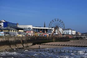 The towns seafront, with the fair and amusements. (Jonathan Gawthorpe).