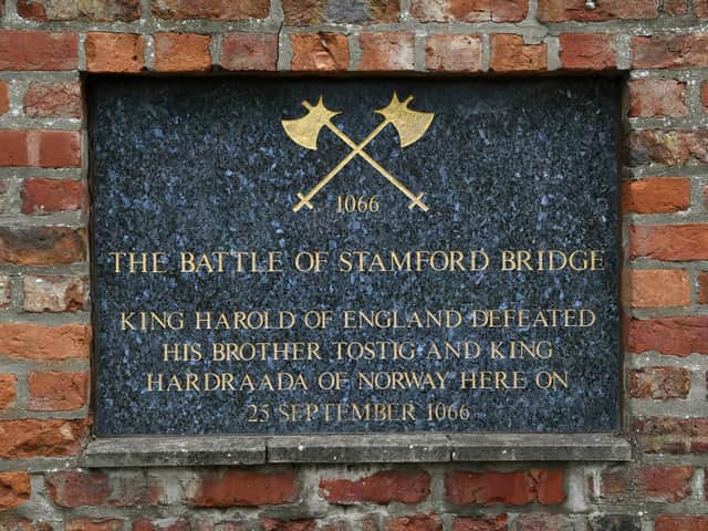 The Battle of Stamford Bridge took place in 1066