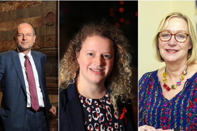 Sheffield MPs Paul Blomfield, Olivia Blake and Gill Furniss (L-R)