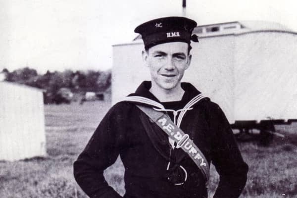Sir Patrick Duffy - taken in the early months of 1940 at HMS Royal Arthur (Butlins Skegness) where he was under training.