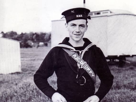 Sir Patrick Duffy - taken in the early months of 1940 at HMS Royal Arthur (Butlins Skegness) where he was under training.