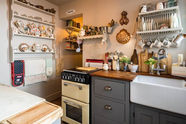 The country style kitchen with its own pantry