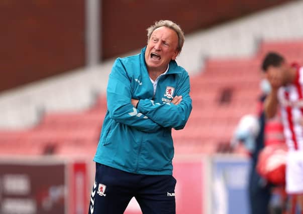 TOUGH TIMES: Middlesbrough manager Neil Warnock acknowledges fans have litle to smile about. Picture: David Davies/PA
