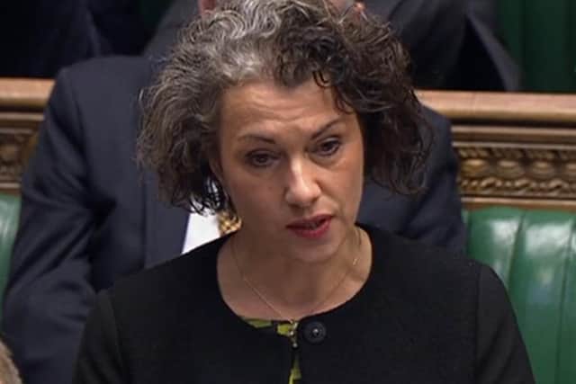 File photo of Rotherham Labour MP Sarah Champion speaking in the House of Commons. Photo: PA