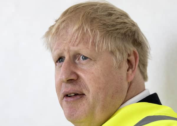 Boris Johnson spoke out about care homes during a visit to the Siemens rail plant in Goole on Monday.