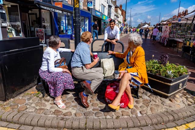 Rishi Sunak Chancellor of the Exchequer visiting  Northallerton, in North Yorkshire, in June. Picture: James Hardisty