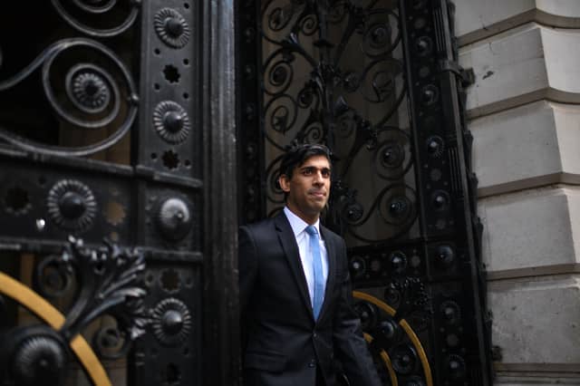 Rishi Sunak is to provide an economic update today (Photo by DANIEL LEAL-OLIVAS/AFP via Getty Images)