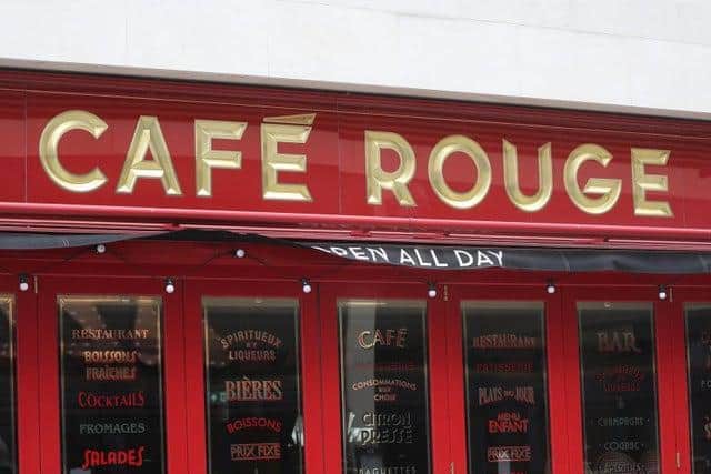 Cafe Rouge in Leicester which is back on lockdown