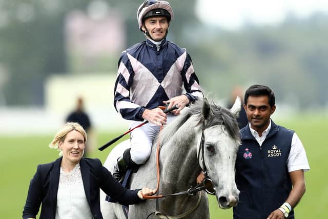 Lord Glitters won the Queen Anne Stakes at Royal Ascot last year under Danny Tudhope.
