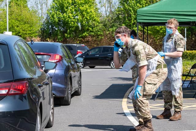 Military helping to conduct coronavirus tests