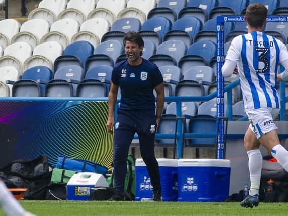 UNCONCERNED: Manager Danny Cowley says he is happy with the number of chances Huddersfield Town are creating, not worried about how many they are missing
