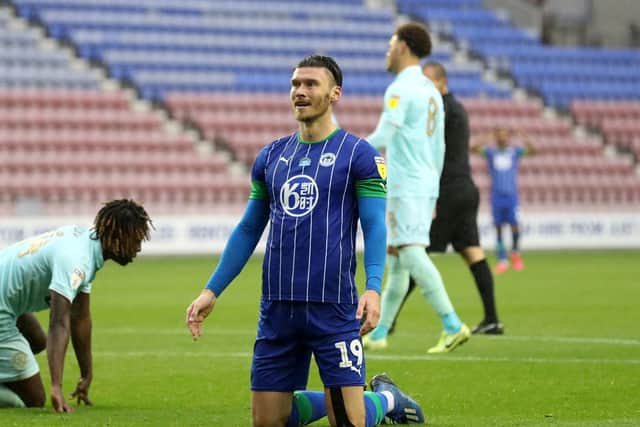 HELLO AGAIN: Cauley Woodrow is looking forrward to coming up against former Barnsley team-mate Kieffer Moore, now at Wigan. Picture: Martin Rickett/PA