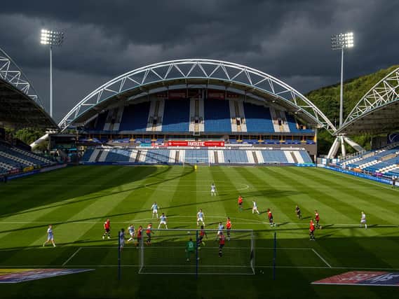 OMINOUS: Black clouds hang over Huddersfield Town's clash with Luton Town. Picture: Bruce Rollinson.