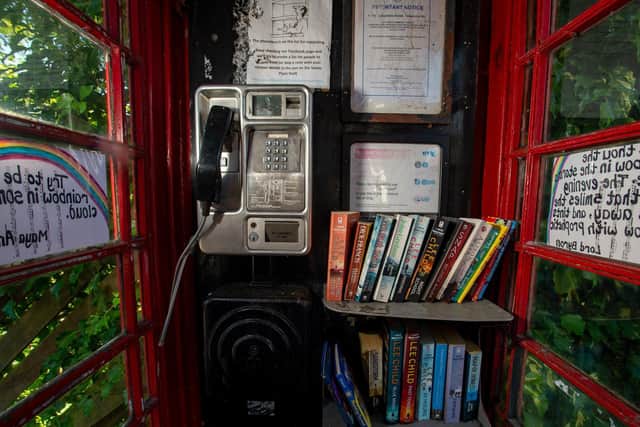 Holly Jones and neighbour Jane Kennerley started an informal library in the community phone box a couple of years ago, and are now looking to formalise it as it's grown in popularity.
