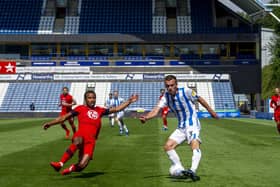 IMPROVEMENT: Huddersfield Town need to start finding the net again, insists Harry Toffolo. Picture: Tony Johnson.