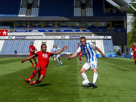 IMPROVEMENT: Huddersfield Town need to start finding the net again, insists Harry Toffolo. Picture: Tony Johnson.