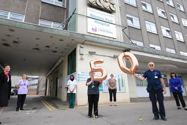 Staff at Weston Park Hospital are celebrating its 50th birthday. Picture: Chris Etchells