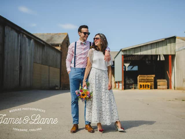 Keeley and Johnny married in 2018 on a farm in Knaresborough