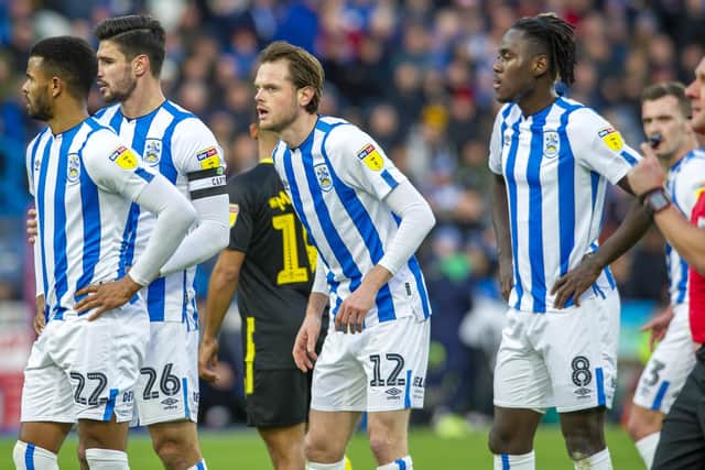 IN CONTENTION: Defender Richard Stearman could return to the Huddersfield Town line-up for Tuesday night's trip to Hillsborough Picture Tony Johnson