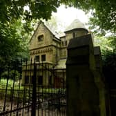 North Lodge is a gothic gatehouse that was once an entrance lodge to the Milner Field estate