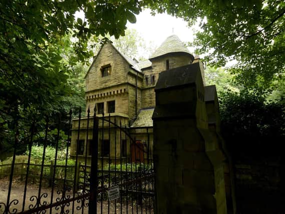 North Lodge is a gothic gatehouse that was once an entrance lodge to the Milner Field estate