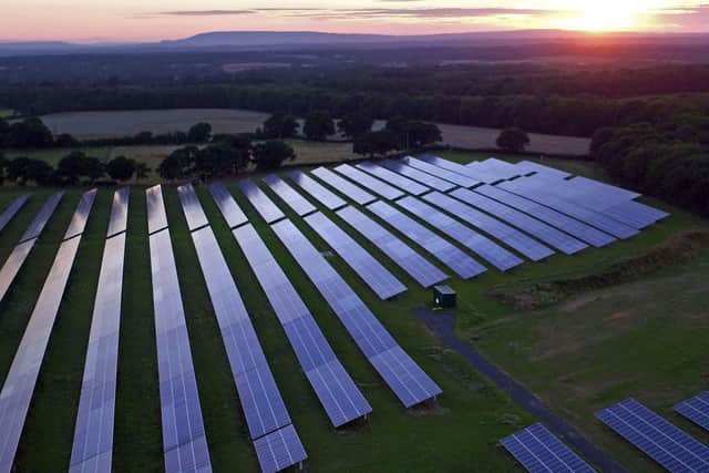 File pic: The solar farm will generate enough power for around 8,000 homes
Picture: PA Wire/PA Images