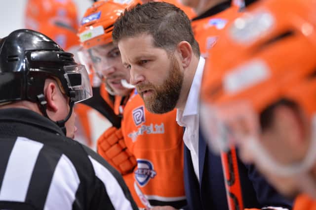 Sheffield Steelers' head coach Aaron Fox unveiled several key signings two weeks ago for the 2020-21 season. Picture courtesy of Dean Woolley.