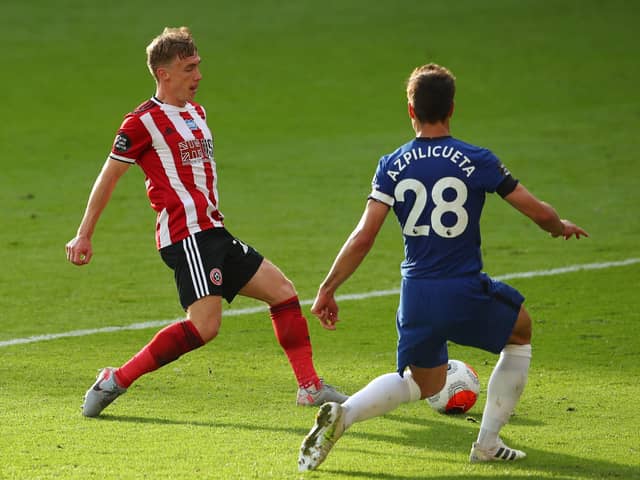 Out of the shadows: Ben Osborn playing against Chelsea on Saturday, one of the many European-qualification hopefuls the summer signing has impressed for. (Picture: SportImage)