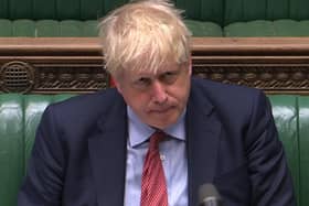 Boris Johnson at the latest Prime Minister's Questions.