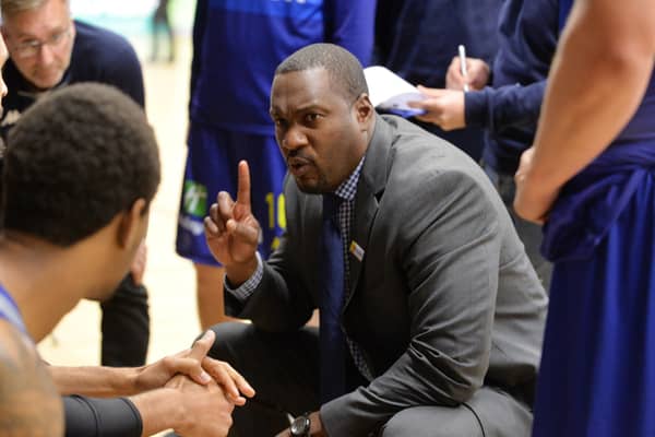 In a minority: Atiba Lyons, is entering his 13th season as head coach of the Sheffield Sharks, but is one of very few BAME head coaches in Yorkshire professional sport. (Pictures: Bruce Rollinson)