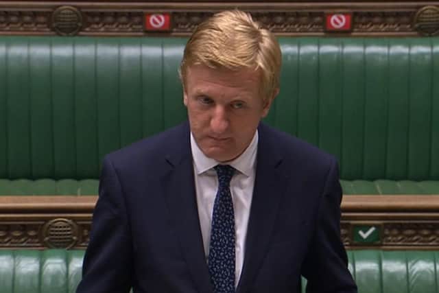 Digital, Culture, Media and Sport Secretary Oliver Dowden makes a statement to MPs in the House of Commons, London, that purchase of new 5G equipment from Chinese tech giant Huawei will be banned after December 31 and added that Huawei equipment already in the UK's 5G networks must be removed by 2027.